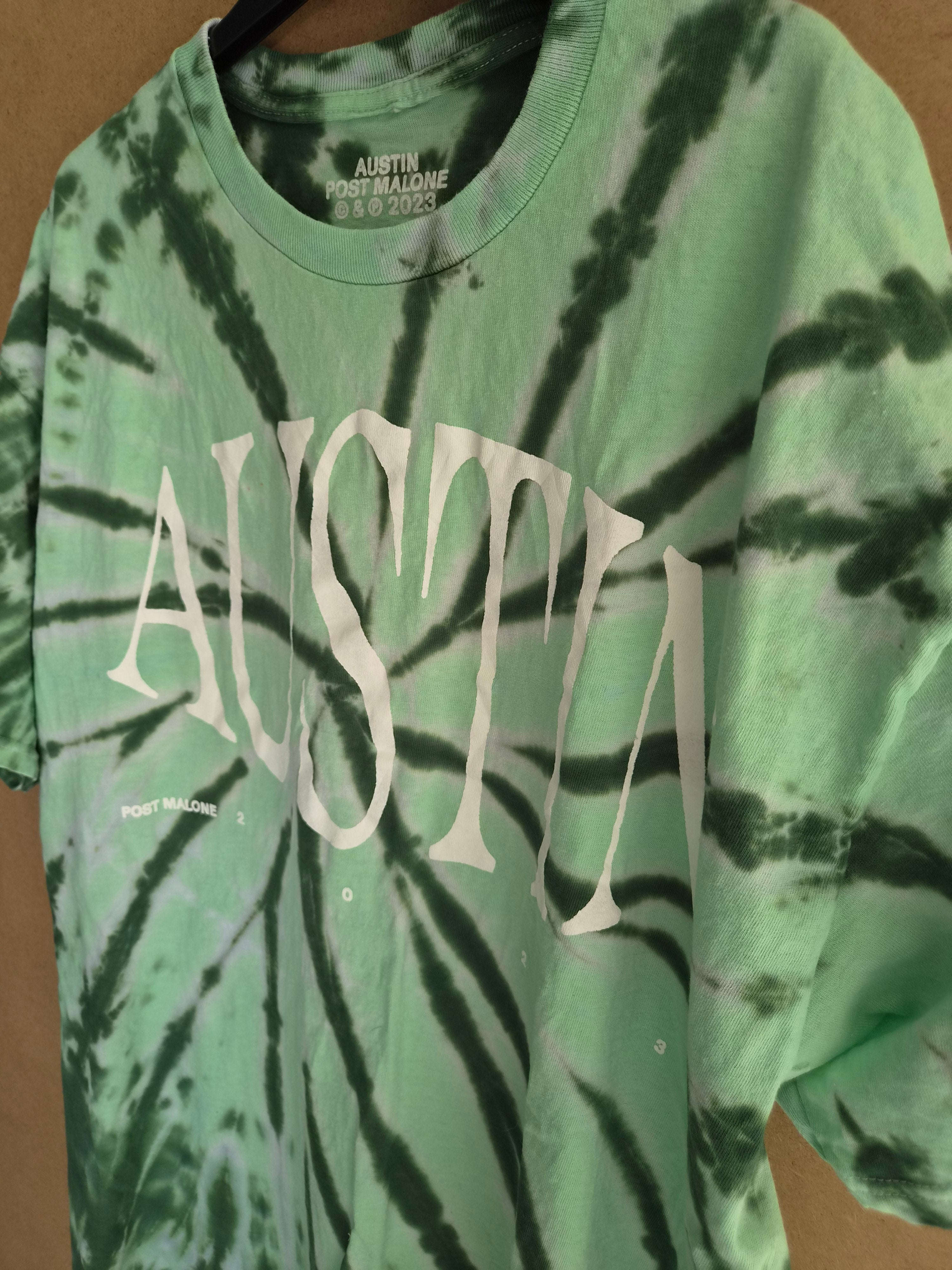 T-shirt Tie Dye "Austin" – Post Malone 2023 - Taille XL