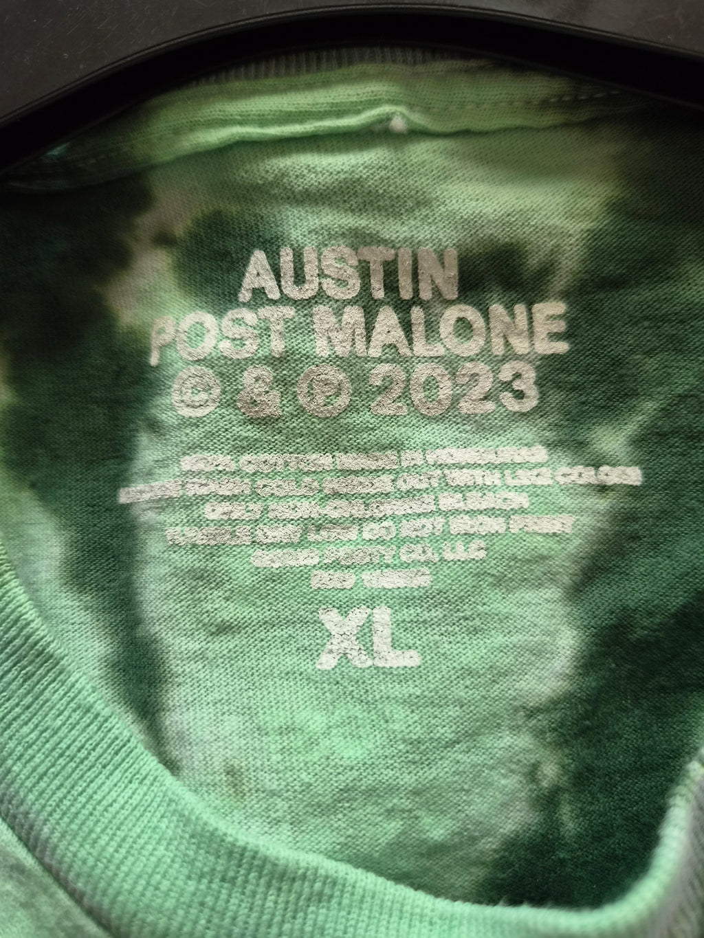 T-shirt Tie Dye "Austin" – Post Malone 2023 - Taille XL