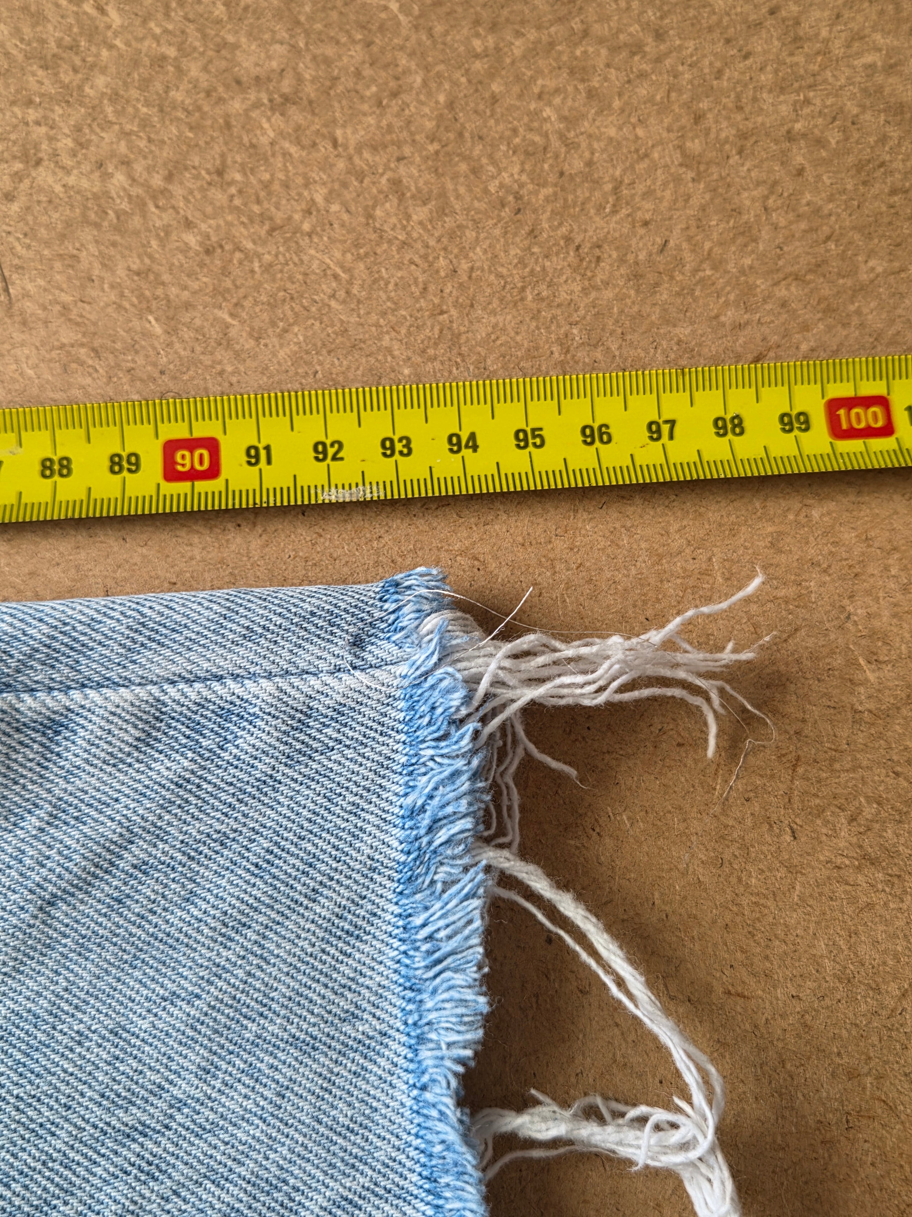 Jean Levi's Superlow Vintage Bleu Clair – Coupe Large Wide Leg (Bas Effilochés) Taille 44 FR