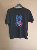 T-shirt Noir Graphique Psycho Bunny - 100% Coton Pima - Taille S femme