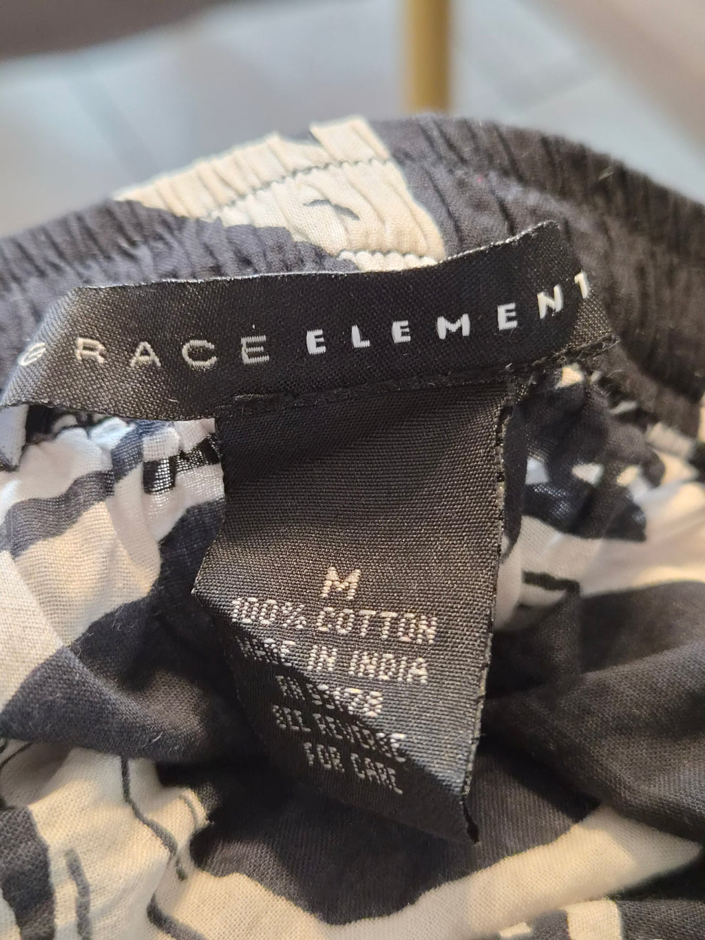 Étiquette Grace Elements – 100% Coton, Taille M, Made in India