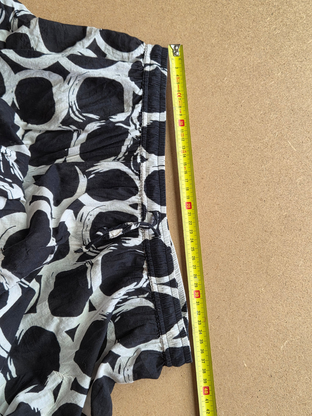 Jupe Maxi Vintage Grace Elements – Cercles Noir & Blanc – Taille 38