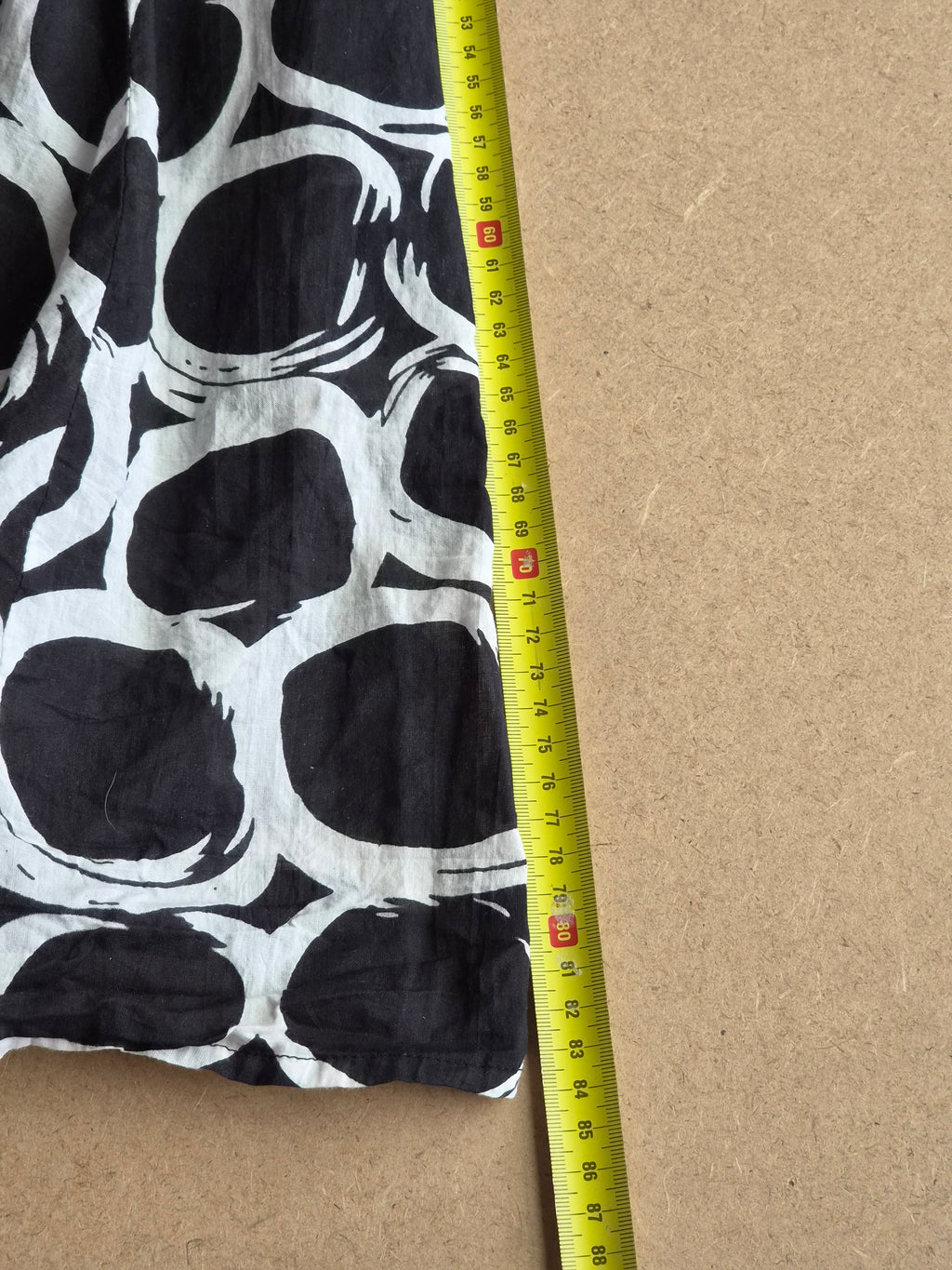 Jupe Maxi Vintage Grace Elements – Cercles Noir & Blanc – Taille 38
