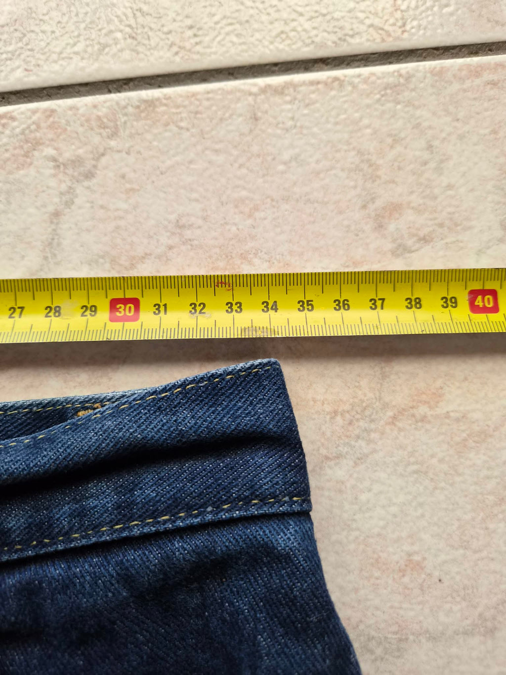 Jean Vintage Lee Bootcut Flare Bleu Indigo — Taille Haute — 30x38 FR34 — 100% Coton Made in USA — Bon état